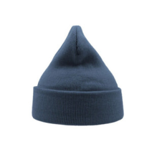 Bonnet avec revers en polyester recyclé Atlantis® couleur