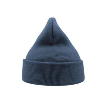 Bonnet avec revers en polyester recyclé Atlantis® couleur