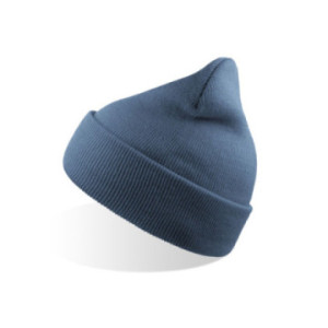 Bonnet avec revers en polyester recyclé Atlantis® couleur
