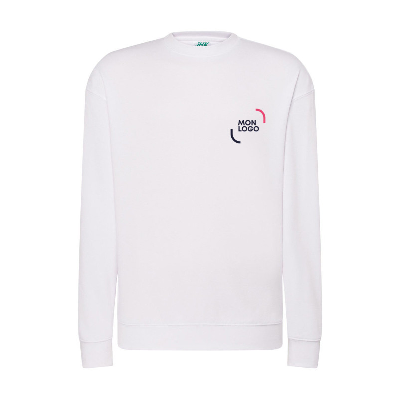 Sweat-shirt mixte JHK® JK290 blanc