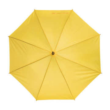 Parapluie canne ouverture automatique jaune