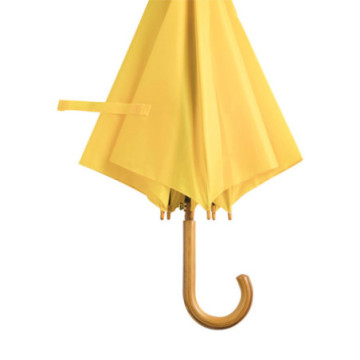 Parapluie canne ouverture automatique jaune