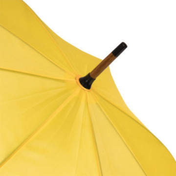 Parapluie canne ouverture automatique jaune