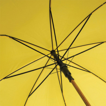 Parapluie canne ouverture automatique jaune