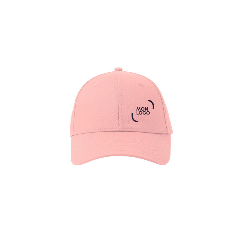 Casquette en coton bio et polyester recyclé 6 pans Atlantis® couleur