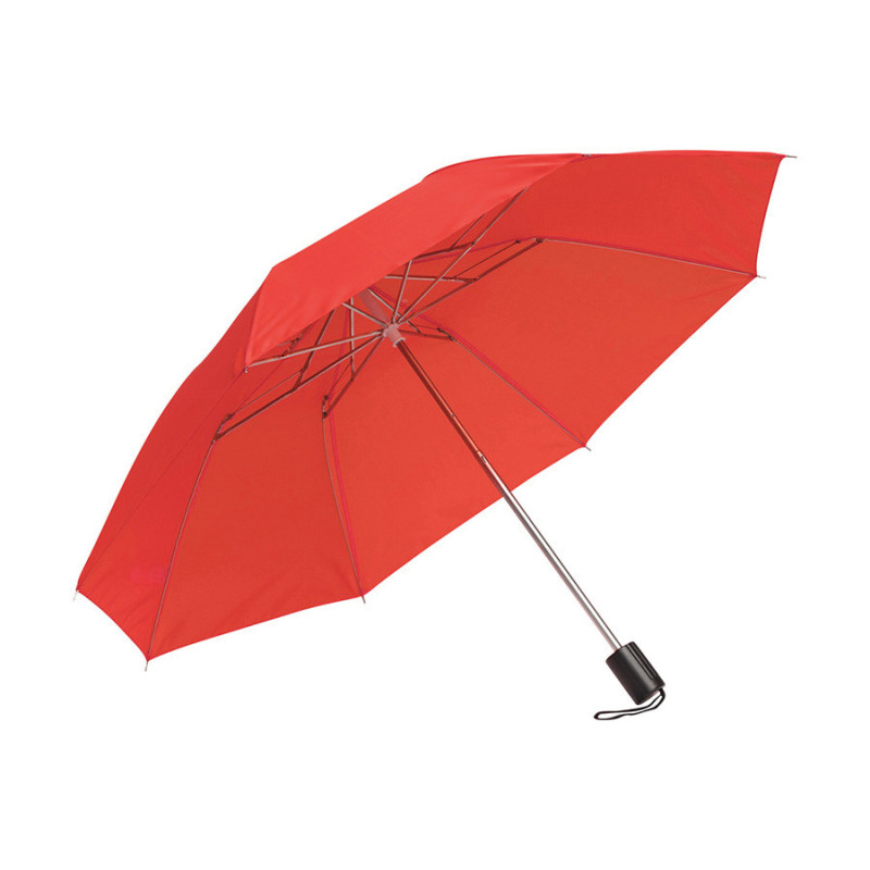 Parapluie pliable ouverture & fermeture manuelles rouge