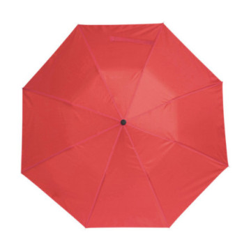 Parapluie pliable ouverture & fermeture manuelles rouge