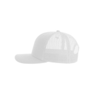 Casquette trucker 6 pans en coton bio et recyclé Atlantis® blanche