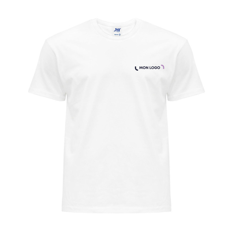 Tee-shirt homme JHK® JK155 blanc