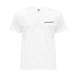 Tee-shirt homme JHK® JK155 blanc