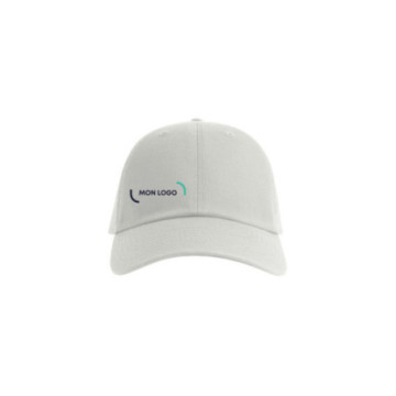 Casquette 6 pans en coton bio et recyclé Atlantis® blanche