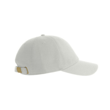 Casquette 6 pans en coton bio et recyclé Atlantis® blanche