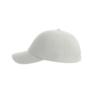 Casquette 6 pans en coton bio et recyclé Atlantis® blanche