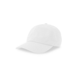 Casquette 6 pans en coton bio et recyclé Atlantis® blanche