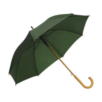 Parapluie canne ouverture automatique vert foncé