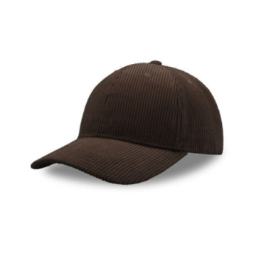 Casquette 6 pans en polyester recyclé velours côtelé Atlantis®