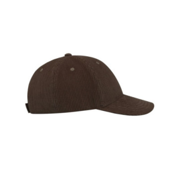 Casquette 6 pans en polyester recyclé velours côtelé Atlantis®