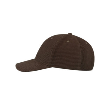 Casquette 6 pans en polyester recyclé velours côtelé Atlantis®