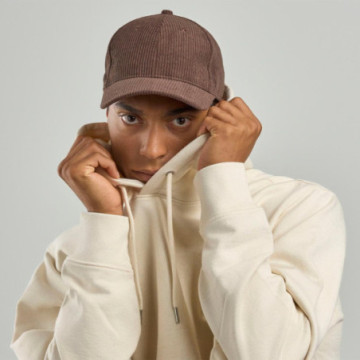 Casquette 6 pans en polyester recyclé velours côtelé Atlantis®