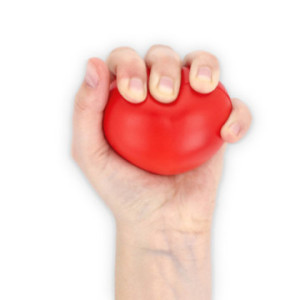 Balle anti-stress anti-stress cœur