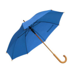 Parapluie canne ouverture automatique bleu royal