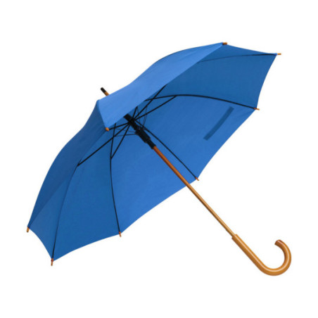 Parapluie canne ouverture automatique bleu royal