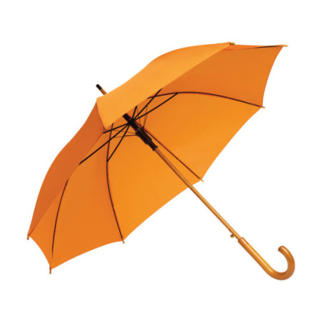 Parapluie canne ouverture automatique orange