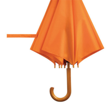 Parapluie canne ouverture automatique orange