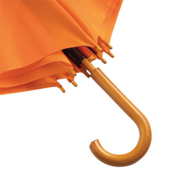 Parapluie canne ouverture automatique orange