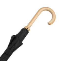 Parapluie canne en rPET ouverture automatique noir