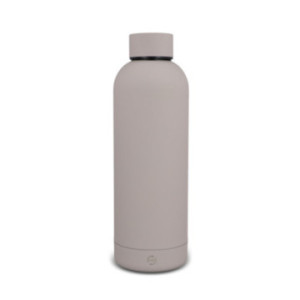Bouteille isotherme en acier inoxydable recyclé toucher gomme 500 mL