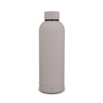 Bouteille isotherme en acier inoxydable recyclé toucher gomme 500 mL