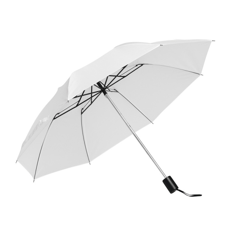 Parapluie pliable ouverture & fermeture manuelles blanc