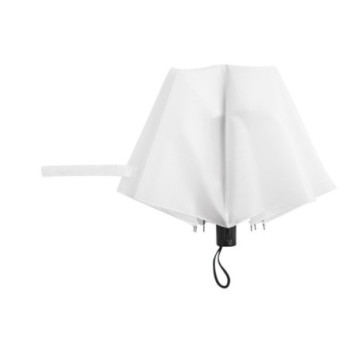 Parapluie pliable ouverture & fermeture manuelles blanc