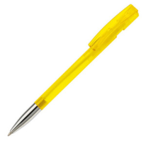 Stylo transparent avec pointe métal