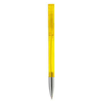Stylo transparent avec pointe métal