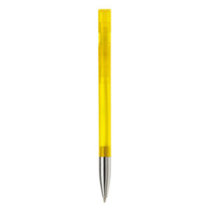 Stylo transparent avec pointe métal