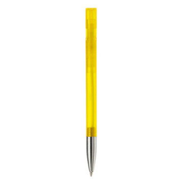 Stylo transparent avec pointe métal