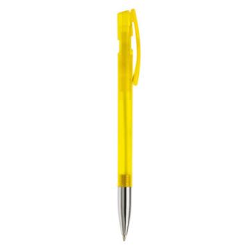 Stylo transparent avec pointe métal