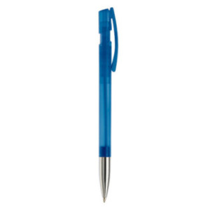 Stylo transparent avec pointe métal