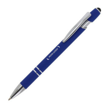 Stylo stylet en aluminium toucher gomme