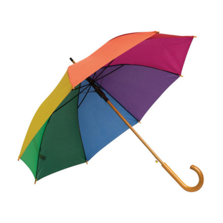 Parapluie canne ouverture automatique multicolore