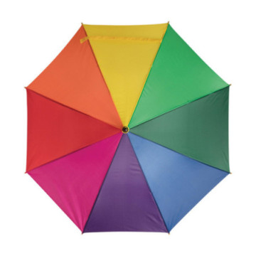 Parapluie canne ouverture automatique multicolore