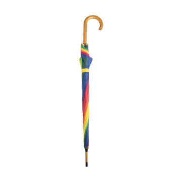 Parapluie canne ouverture automatique multicolore