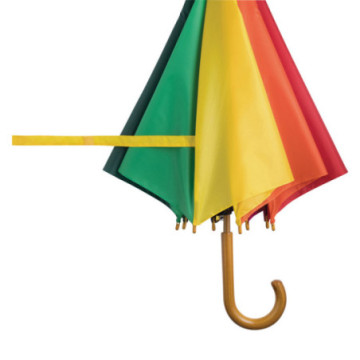 Parapluie canne ouverture automatique multicolore