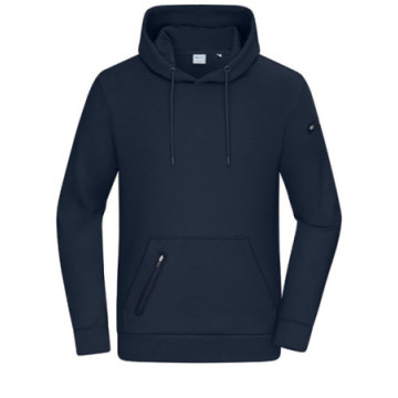 Sweat-shirt à capuche homme coton bio et polyester recyclé Daiber®