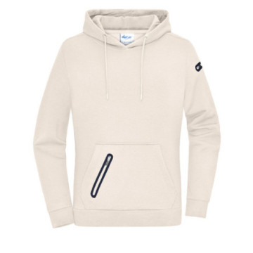 Sweat-shirt à capuche femme coton bio et polyester recyclé Daiber®