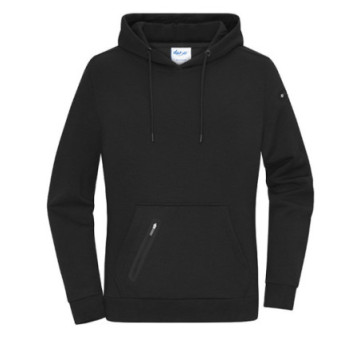 Sweat-shirt à capuche femme coton bio et polyester recyclé Daiber®