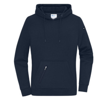 Sweat-shirt à capuche femme coton bio et polyester recyclé Daiber®