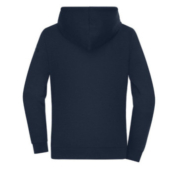 Sweat-shirt à capuche femme coton bio et polyester recyclé Daiber®